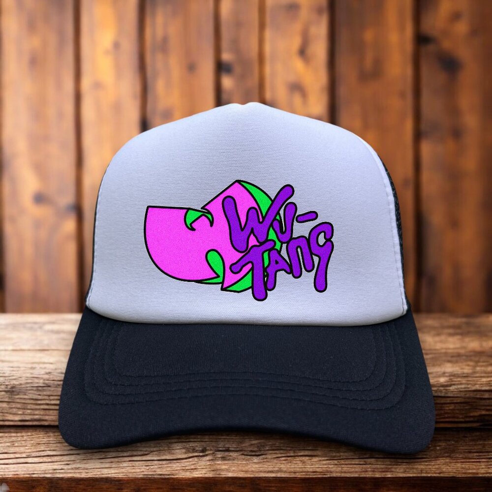 Wu Tang Clan Mens Trucker Hat Black Snapback 90s Hip Hop Retro Throwback Cap